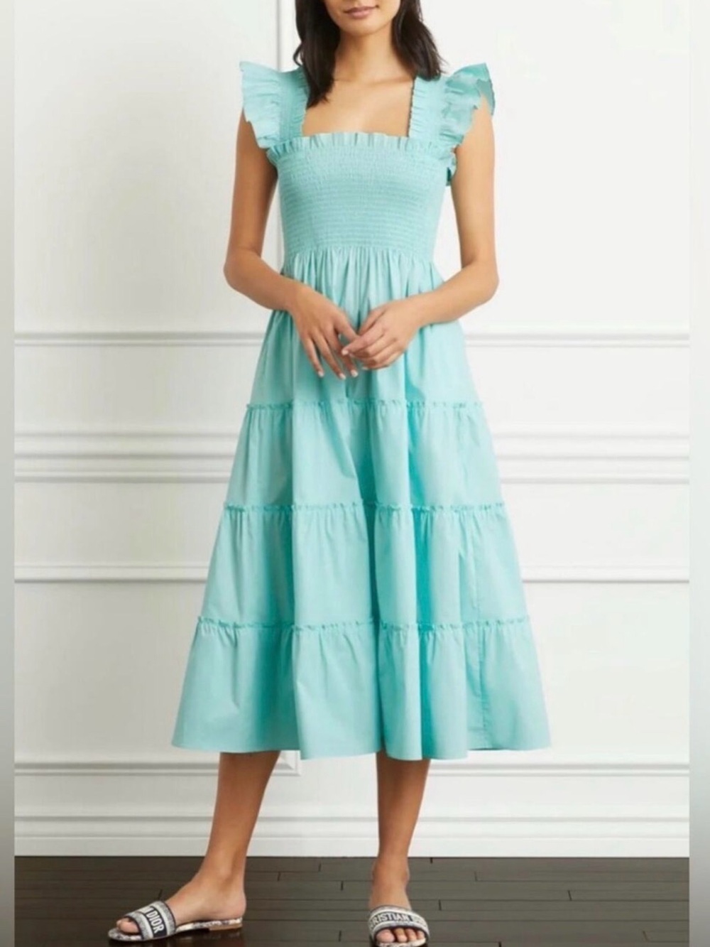 Hill House Ellie Nap Smocked Midi Dress
